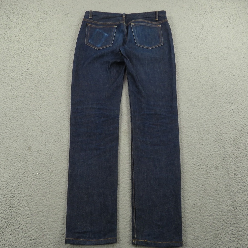 APC Jeans Mens 31 Petit Standard Fits 32x32 Dark Raw Indigo Denim Slim Straight